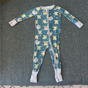 Little Sleepies baby yoda zippy 12-18 months